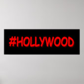 Poster "#HOLLYWOOD" Belle Conception. Commandez dès maint (Devant)