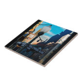 Poster Hollywood Blvd. Carreau en céramique (Côté)