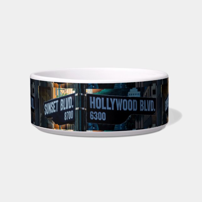 Poster Hollywood Blvd. écuelle pour animaux (Devant)