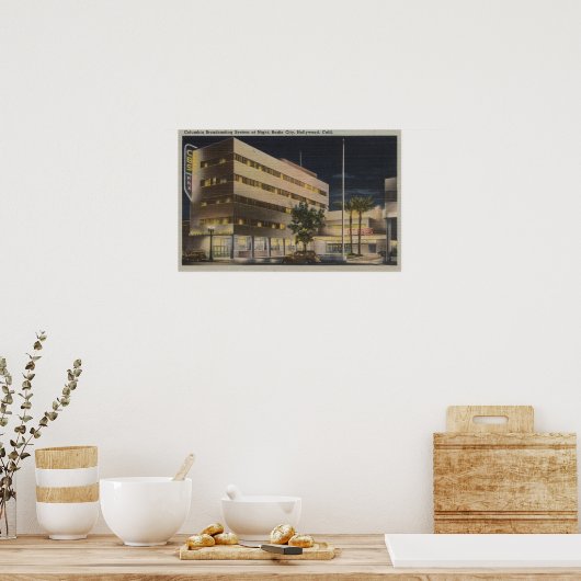 Poster Hollywood, CA - Columbia Broadcasting System (Cuisine)