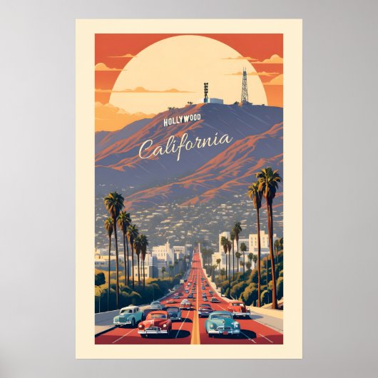 Poster Hollywood Californie (Devant)