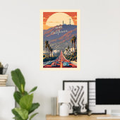 Poster Hollywood Californie (Bureau à domicile)