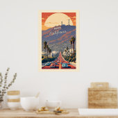 Poster Hollywood Californie (Cuisine)