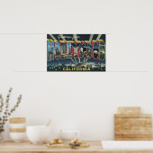 Poster Hollywood, CalifornieGrandes lettres Scènes 2 (Cuisine)