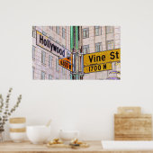 Poster Hollywood Et Vin (Cuisine)