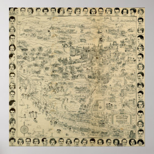 Poster Hollywood Starland 1937