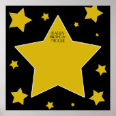 Poster Hollywood Thème Anniversaire Autograph Keepsaké (Devant)