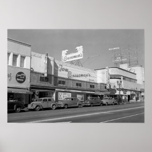 Poster Hollywood, vue Tom Breneman de ville de CA