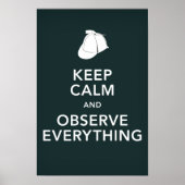 Poster Holmes garde le calme et observe tout (Devant)