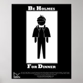 Poster Holmes Pour Le Dîner (Devant)