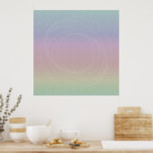 Poster Holo-Motif arc-en-ciel dégradant avec persil Dusty (Cuisine)