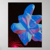 Poster Holographique 80s Art Futuriste Moderne (Devant)