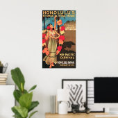 Poster Hololulu, Hawaii 6e Parade florale annuelle 1911 (Bureau à domicile)