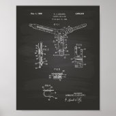 Poster Holster For A Gun 1960 Patent Art - Blueprint (Devant)