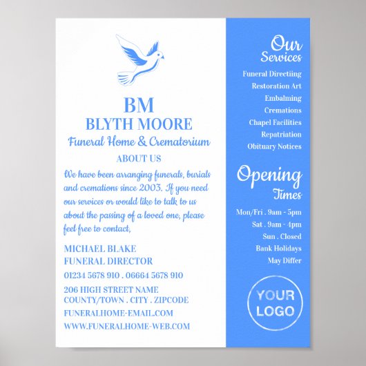 Poster Holy Dove, Funeral Home, Directeurs (Devant)