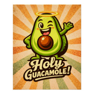 Poster Holy Guacamole - Guac Pack - Foodie Fiends