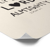 Poster Holy Holy Holy is the lord almighty (Coin)