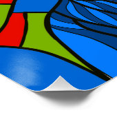 Poster holy stained glass design procreate hand drawing  (Coin)