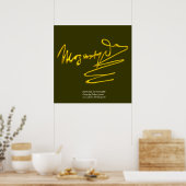 POSTER HOMAGE À MOZART (Cuisine)
