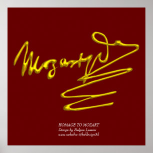POSTER HOMAGE À MOZART