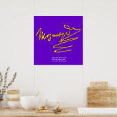 POSTER HOMAGE À MOZART (Cuisine)
