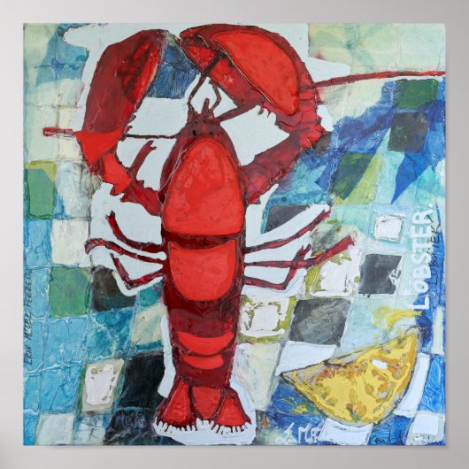 Poster Homard du Maine (Devant)