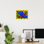 Poster Homard, Épisette Abstraite, Style Matisse (Bureau à domicile)