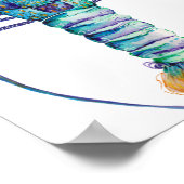 Poster Homard rocheux peint d'Australie occidentale (Coin)