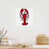 Poster homard rouge (Cuisine)