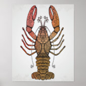 Poster Homard style (Devant)