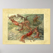 Poster Homards sous-marins Marine Ocean Life (Devant)