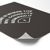 Poster Home est l'endroit où WiFi se connecte automatique (Coin)