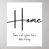 Poster Home Inspirational Quote Wall Print (Devant)