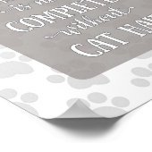 Poster Home is not Complete without Cat Hair-Gray (Coin)
