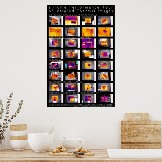 Poster Home Performance Tour of Infrared Thermal Images (Cuisine)