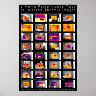 Poster Home Performance Tour of Infrared Thermal Images