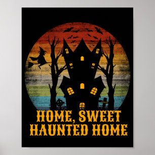 Poster HOME SWEET HAUNTED HOME drôle halloween