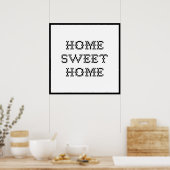 Poster Home Sweet Home (Cuisine)