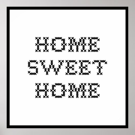 Poster Home Sweet Home (Devant)