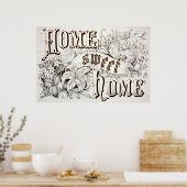 Poster Home Sweet Home (Cuisine)