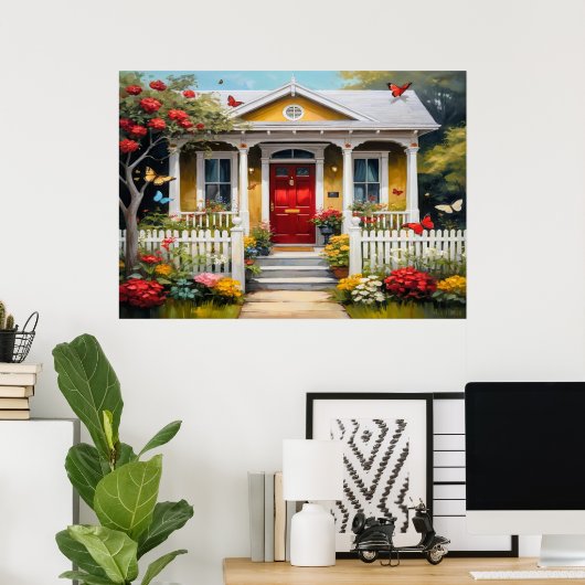 Poster Home Sweet Home (Bureau à domicile)