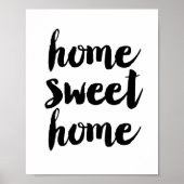Poster Home Sweet Home (Devant)