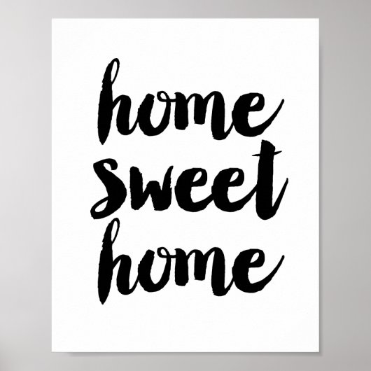 Poster Home Sweet Home (Devant)