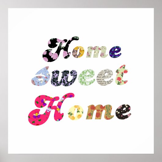 Poster Home Sweet Home (Devant)