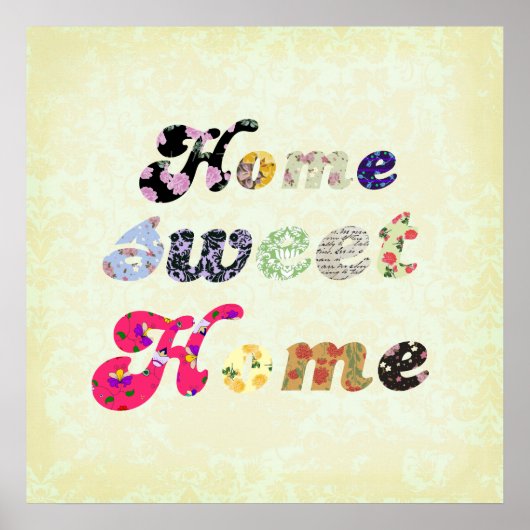 Poster Home Sweet Home (Devant)