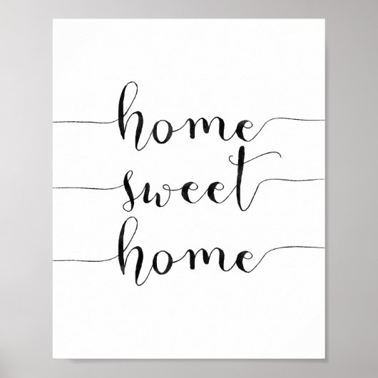 Poster Home Sweet Home (Devant)