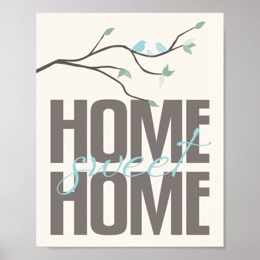 Poster Home Sweet Home Art Imprimer (Devant)