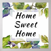 Poster Home Sweet Home Blackberry Plante (Devant)