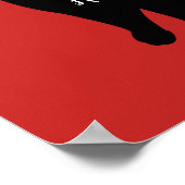 Poster Home Sweet Home citation Chat noir félin chite (Coin)