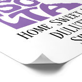 Poster Home Sweet Home Duluth, MN Purple State Map (Coin)